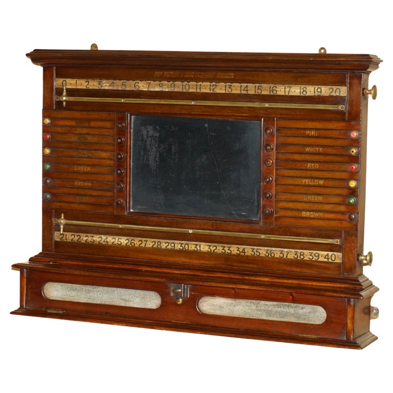 STUNNING ANTIQUE FULLY RESTORED THOS PADMORE & SONS EST 1830 SNOOKER SCOREBOARD