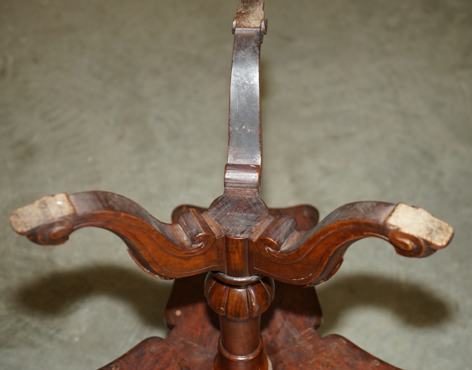 ANTIQUE-RESTORED-VICTORIAN-BURL-WALNUT-LIBRARY-REVOLVING-BOOK-TABLE-BOOKCASE-205800395830-15