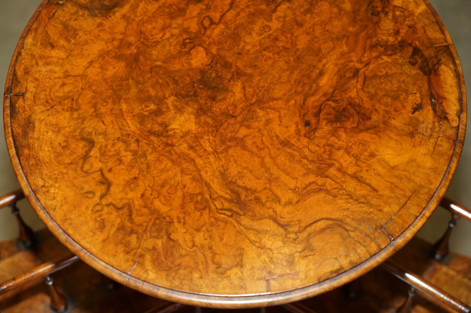 ANTIQUE-RESTORED-VICTORIAN-BURL-WALNUT-LIBRARY-REVOLVING-BOOK-TABLE-BOOKCASE-205800395830-4