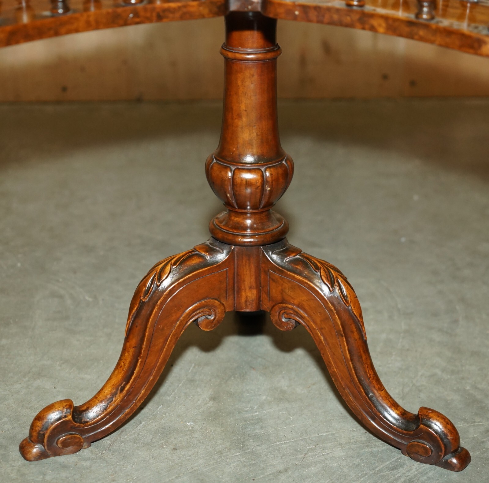 ANTIQUE-RESTORED-VICTORIAN-BURL-WALNUT-LIBRARY-REVOLVING-BOOK-TABLE-BOOKCASE-205800395830-9