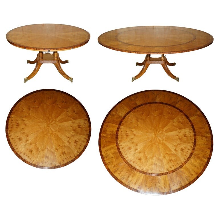 BRAND-NEW-BURR-BURL-OAK-EXTENDING-JUPE-ROUND-DINING-TABLES-SEATS-6-10-PEOPLE-205810180440