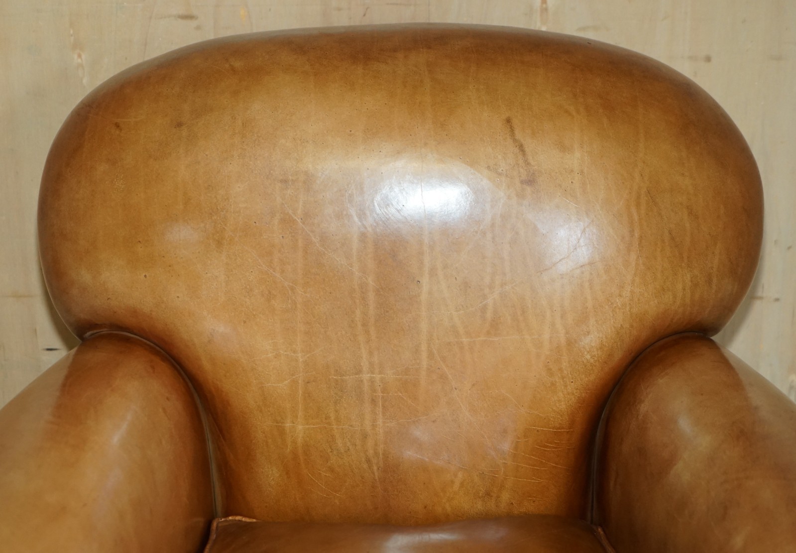 COMFORTABLE-PAIR-OF-ANTIQUE-CHESTERFIELD-VICTORIAN-BROWN-LEATHER-CLUB-ARMCHAIRS-187688585870-17