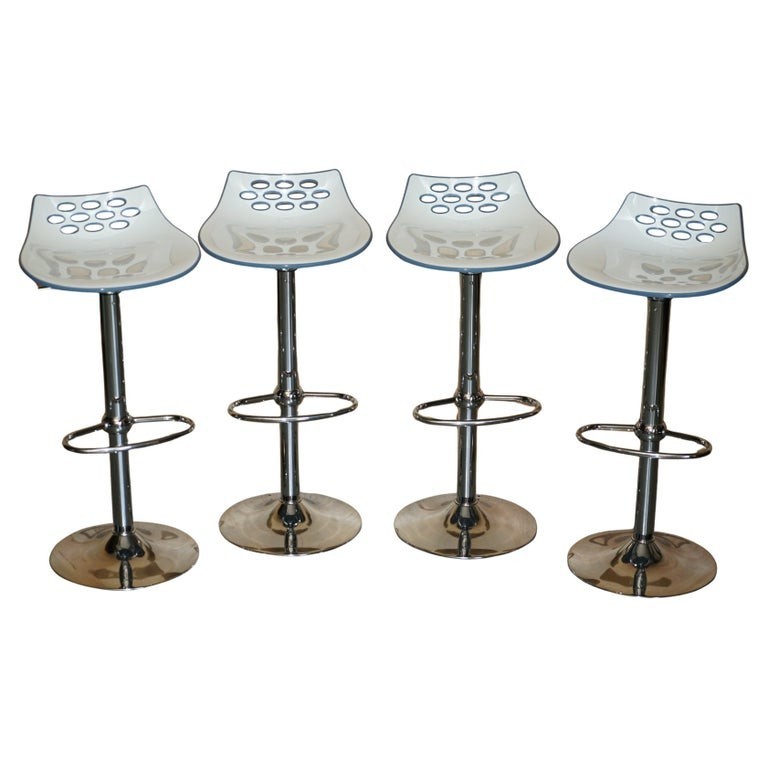 FOUR-GAS-LIFT-HEIGHT-ADJUSTABLE-CALLIGARIS-JAM-SWIVEL-KITCHEN-ISLAND-BAR-STOOLS-177369352100