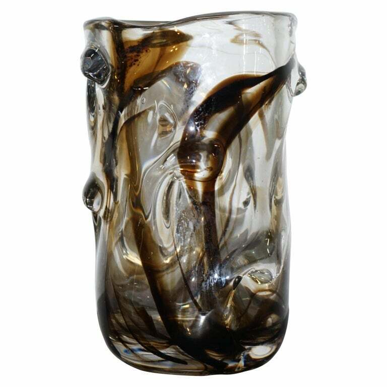 ONE OF THREE STUNNING WHITEFRIARS VASES WITH ORNATELY CRAFTED BODIES – LARGE