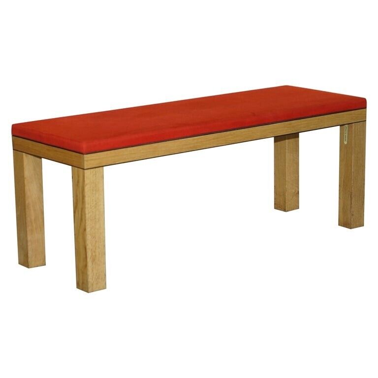 RRP £1200 JAMES BURLEIGH RED MEDIUM KITCHEN DINING TABLE BENCH SIZES & COLOURS