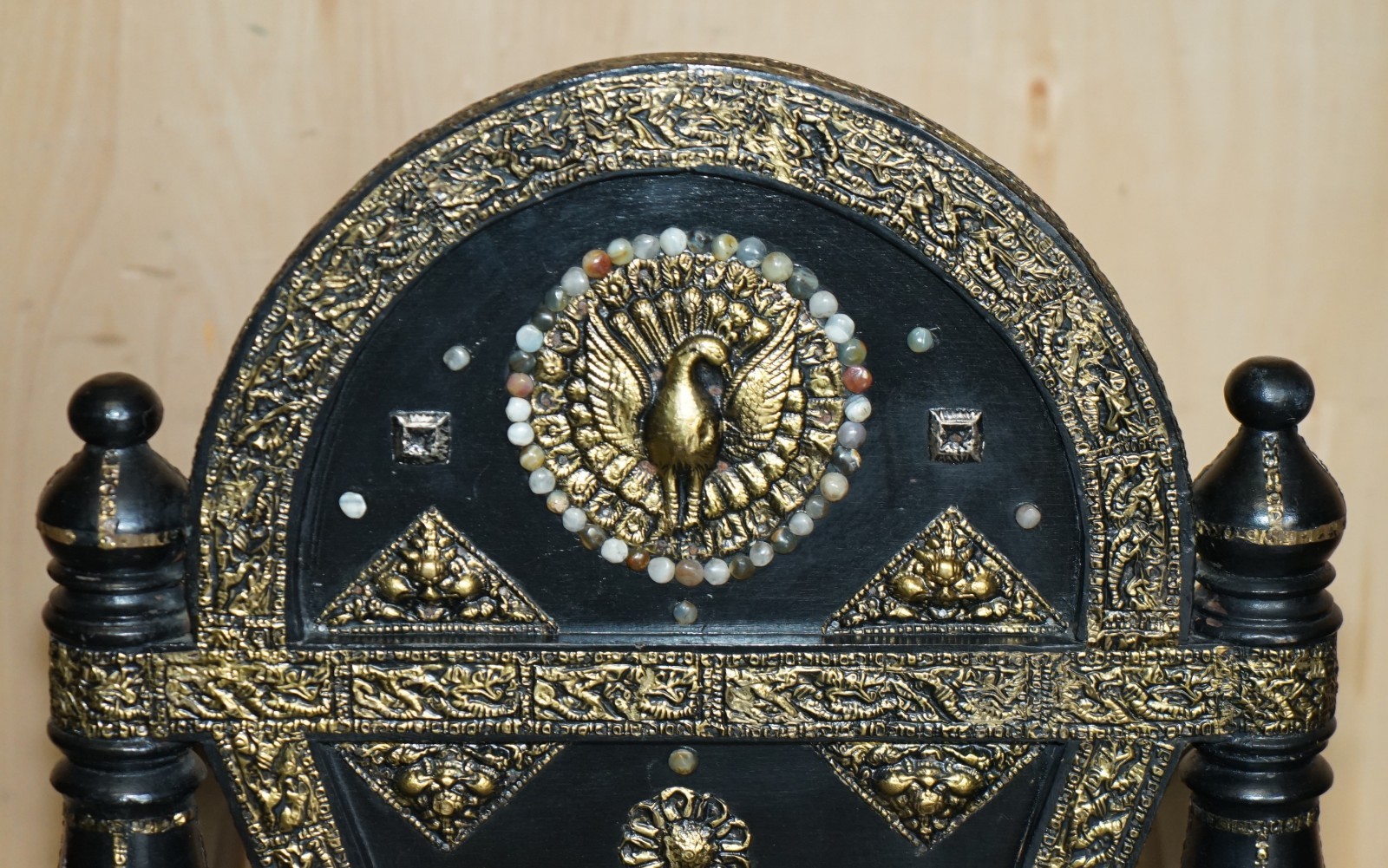 VINTAGE-REPOUSE-METAL-INDIAN-CIRCA-1950S-EBONISED-PANTHER-HEAD-ARMCHAIR-177527115890-17