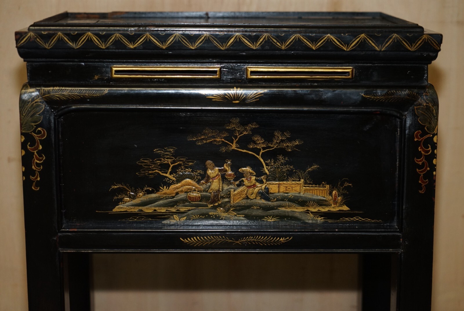 ANTIQUE-VICTORIAN-CIRCA-1880-CHINESE-CHINOISERIE-LACQUERED-SIDE-END-LAMP-TABLE-205810180441-14