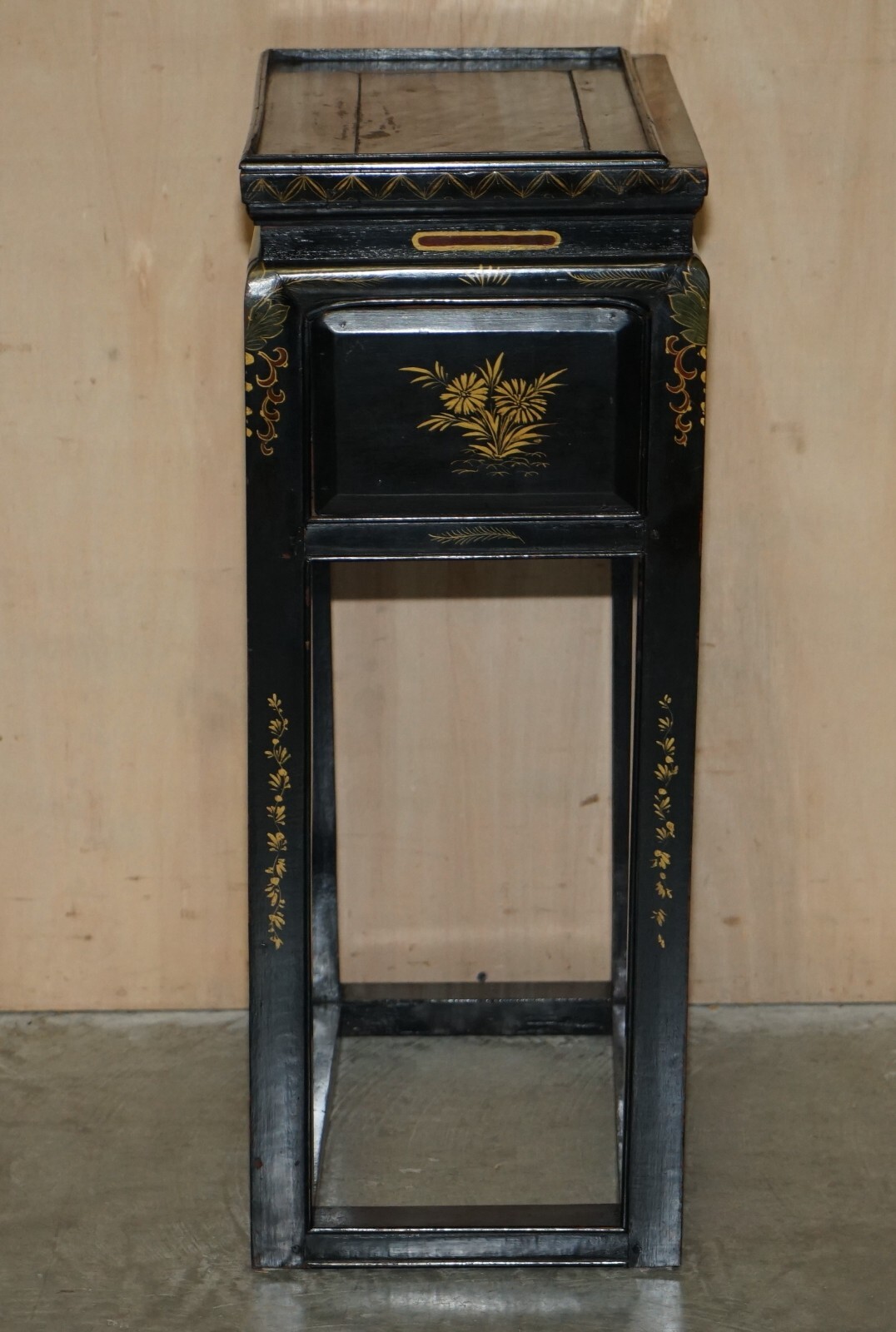 ANTIQUE-VICTORIAN-CIRCA-1880-CHINESE-CHINOISERIE-LACQUERED-SIDE-END-LAMP-TABLE-205810180441-15