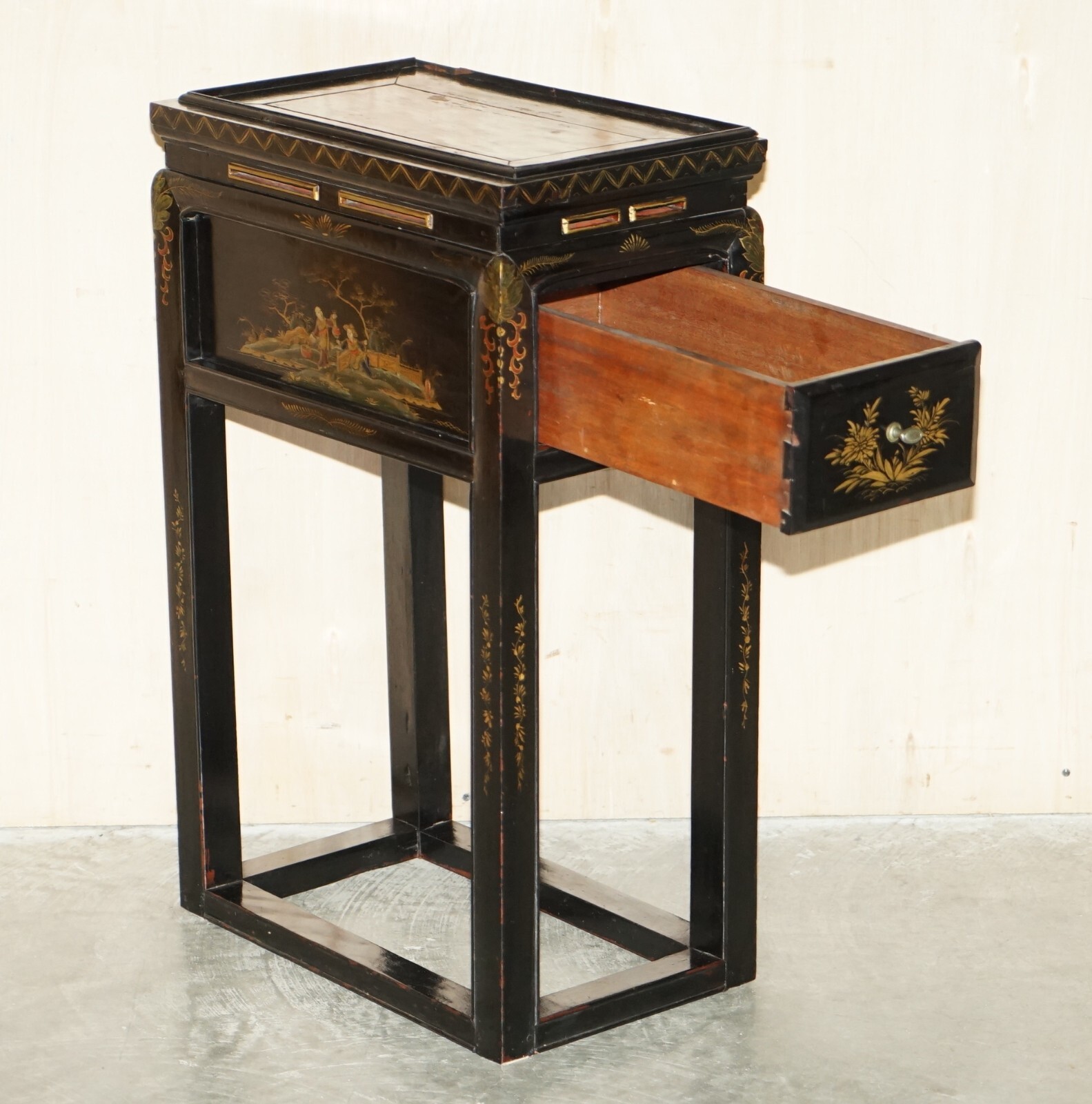ANTIQUE-VICTORIAN-CIRCA-1880-CHINESE-CHINOISERIE-LACQUERED-SIDE-END-LAMP-TABLE-205810180441-16