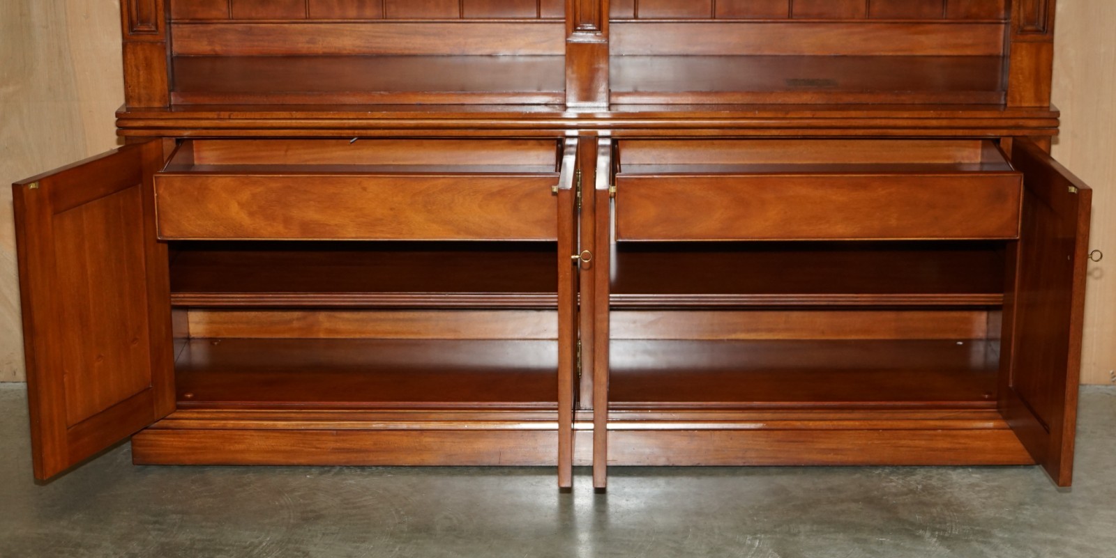 EXQUISITE-EXTRA-LARGE-RALPH-LAUREN-MAHOGANY-MADISON-AVENUE-OPEN-LIBRARY-BOOKCASE-177526101421-14