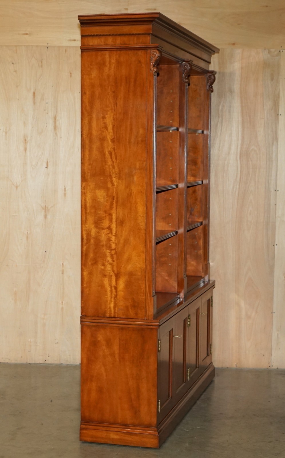 EXQUISITE-EXTRA-LARGE-RALPH-LAUREN-MAHOGANY-MADISON-AVENUE-OPEN-LIBRARY-BOOKCASE-177526101421-16