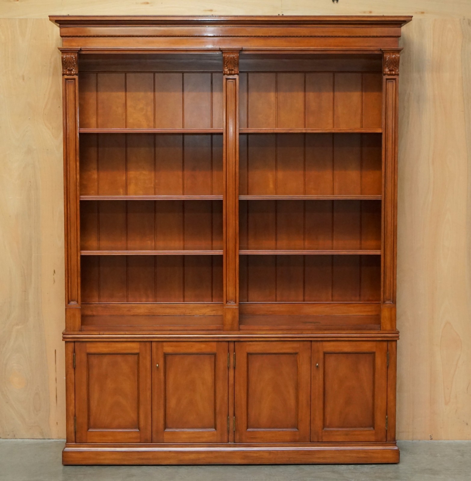 EXQUISITE-EXTRA-LARGE-RALPH-LAUREN-MAHOGANY-MADISON-AVENUE-OPEN-LIBRARY-BOOKCASE-177526101421-2