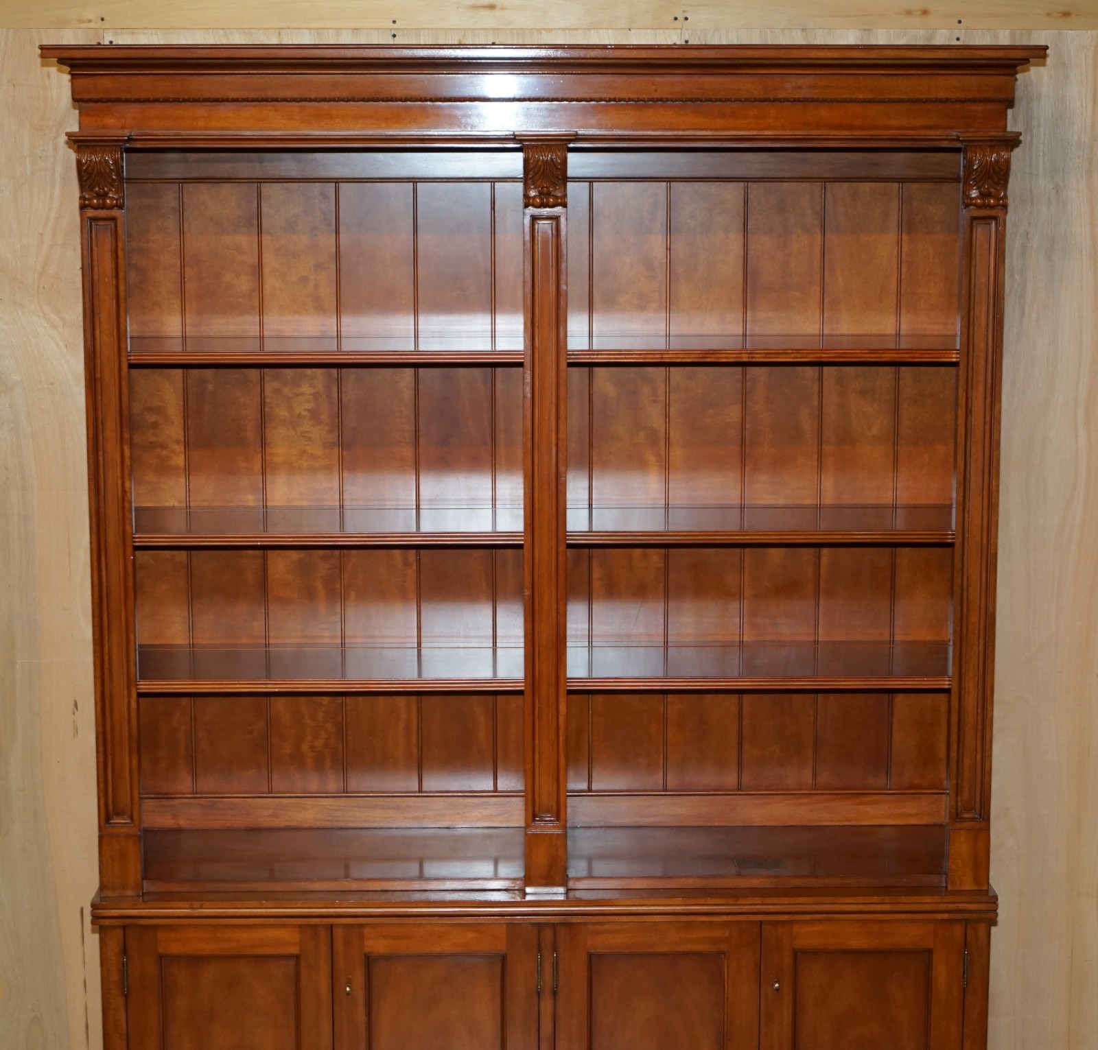EXQUISITE-EXTRA-LARGE-RALPH-LAUREN-MAHOGANY-MADISON-AVENUE-OPEN-LIBRARY-BOOKCASE-177526101421-3