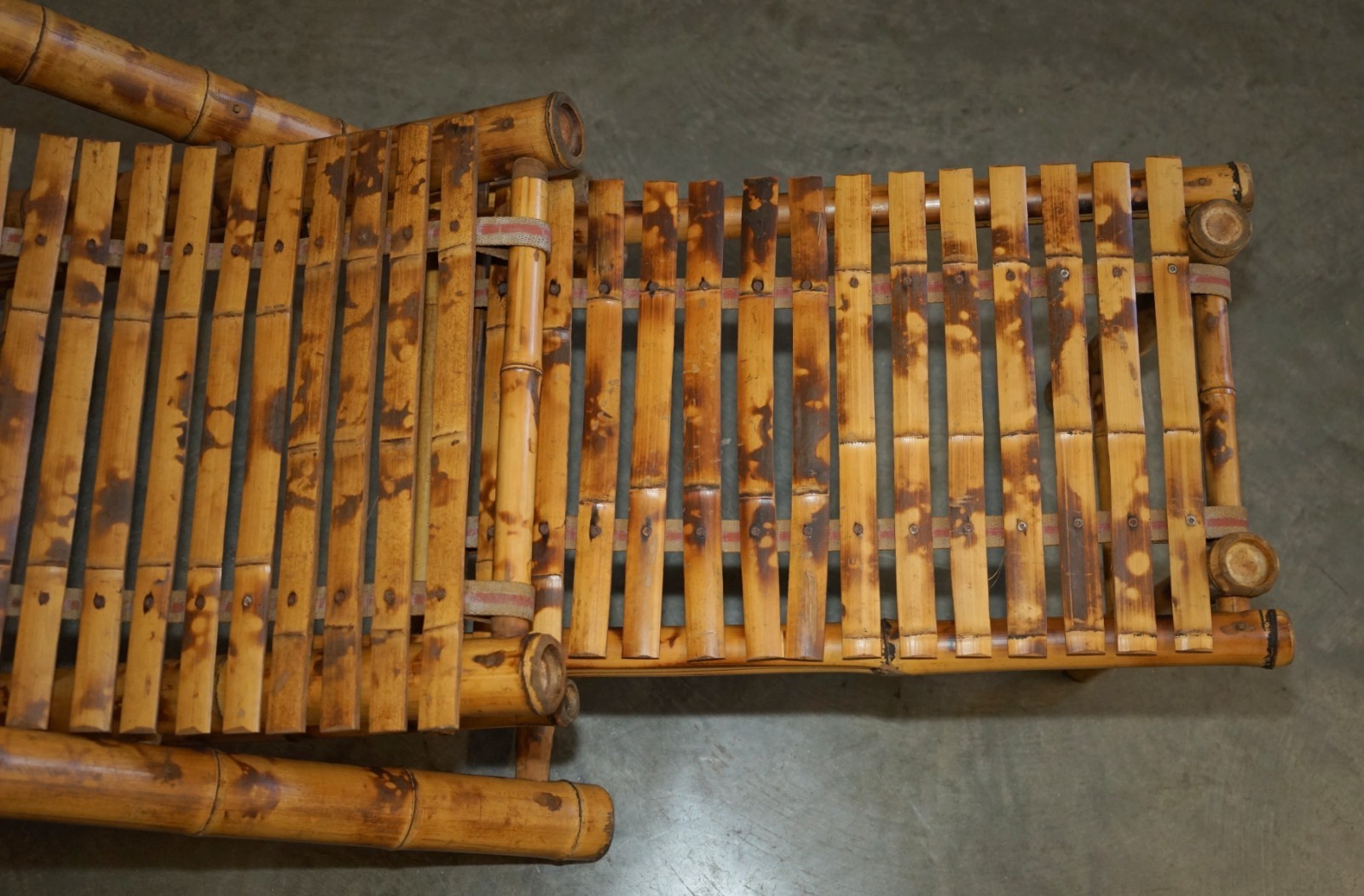 PAIR-OF-MID-CENTURY-MODERN-CIR-1950-BAMBOO-RECLINING-SLING-ARMCHAIRS-FOOTSTOOL-177529740411-21