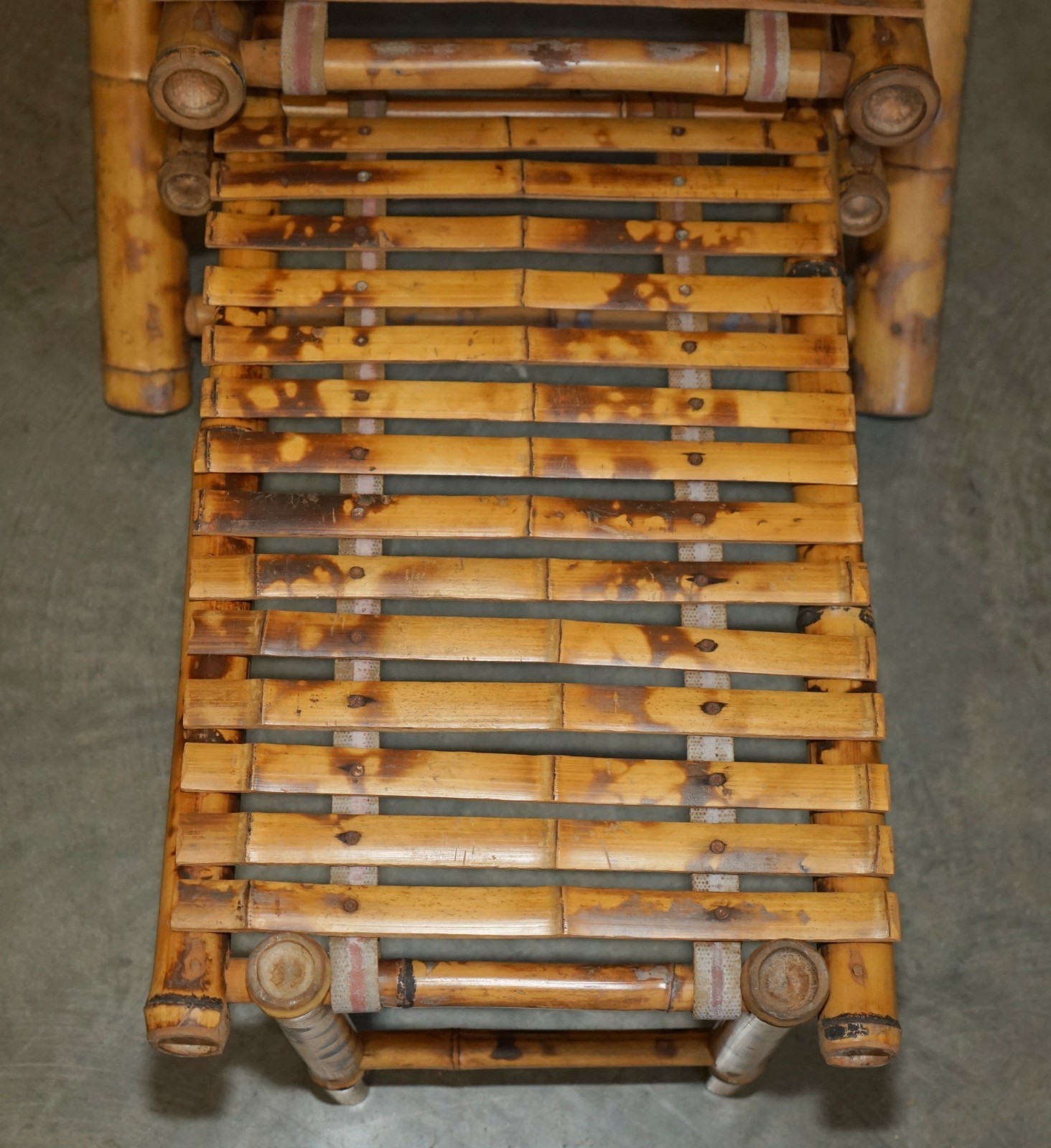 PAIR-OF-MID-CENTURY-MODERN-CIR-1950-BAMBOO-RECLINING-SLING-ARMCHAIRS-FOOTSTOOL-177529740411-5