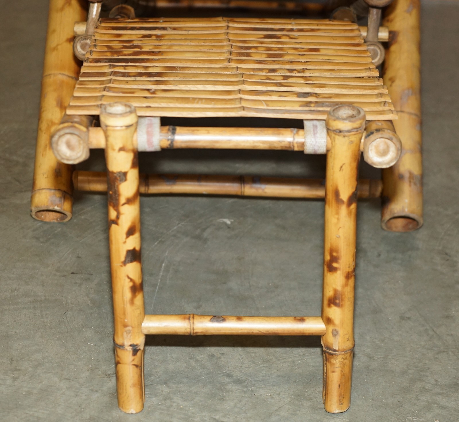 PAIR-OF-MID-CENTURY-MODERN-CIR-1950-BAMBOO-RECLINING-SLING-ARMCHAIRS-FOOTSTOOL-177529740411-6