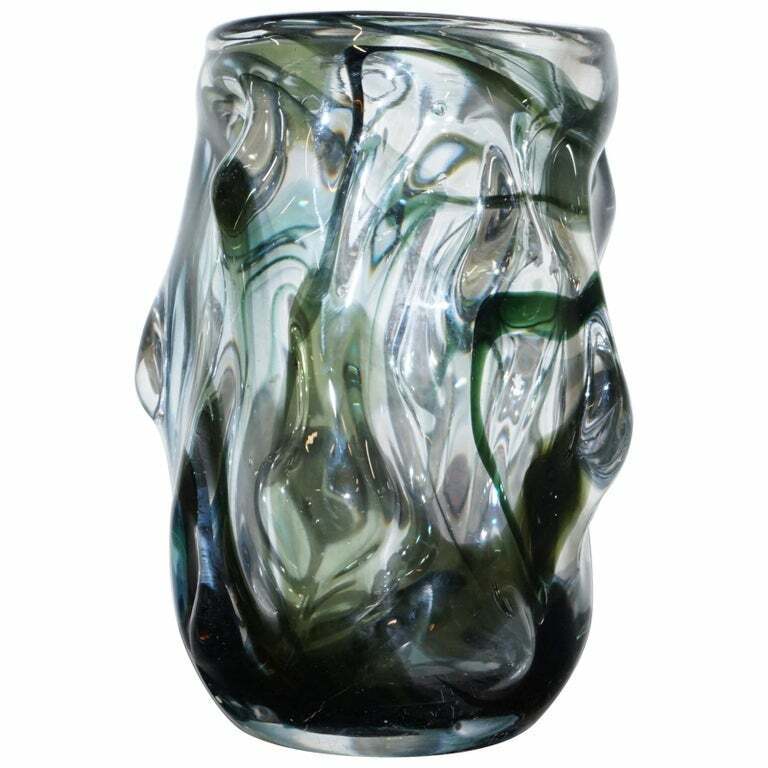 ONE OF THREE STUNNING WHITEFRIARS VASES WITH ORNATELY CRAFTED BODIES – MEDIUM
