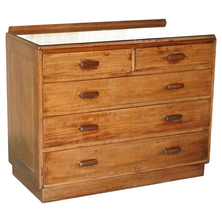 1 OF 2 ALFRED COX MID CENTURY MODERN CHESTS OF DRAWERS CIRCA 1952 ENGLISH OAK