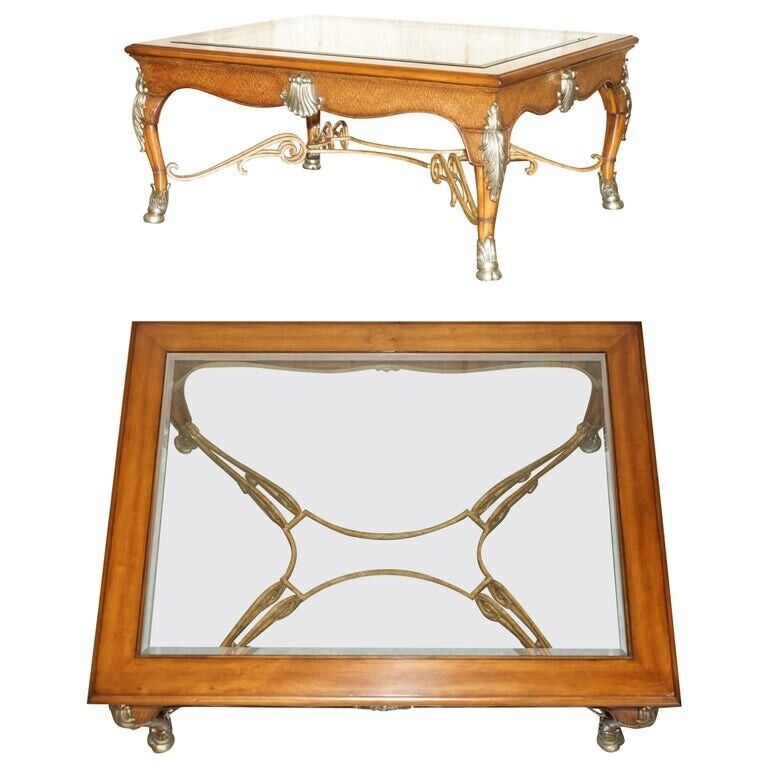 EXQUISITE EXTRA LARGE THOMASVILLE SAFARI COLLECTION OCCASIONAL COFFEE TABLE
