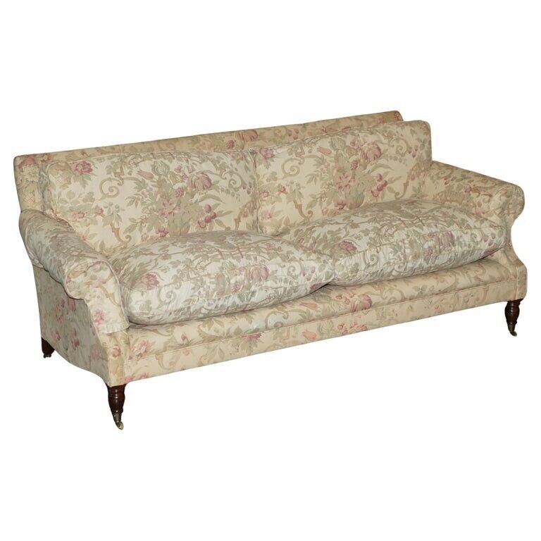 RRP £14,000 GEORGE SMITH CHELSEA 3 SEAT SOFA IN ORIGINAL UPHOLSTERY PART SUITE