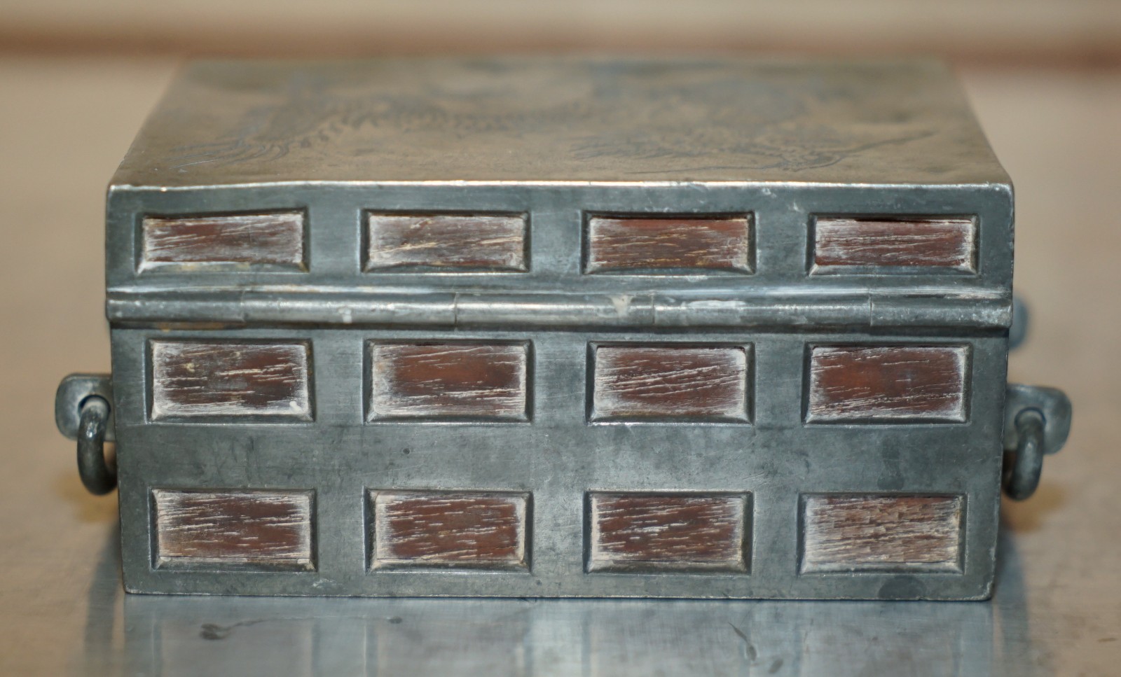 ANTIQUE-CIRCA-1920-CHINESE-KUT-HING-PEWTER-WOOD-CARVED-DRAGON-JEWELLERY-BOX-205812684454-10