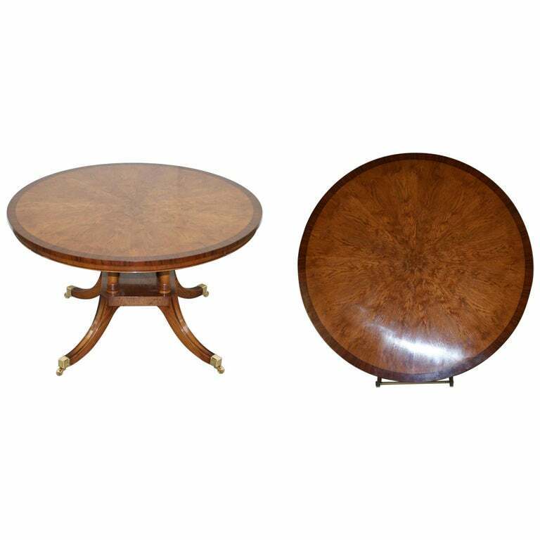 BRAND NEW CLUSTER POLLARD OAK  ROUND DINING TABLES SEATS FOUR TO SIX PEOPLE