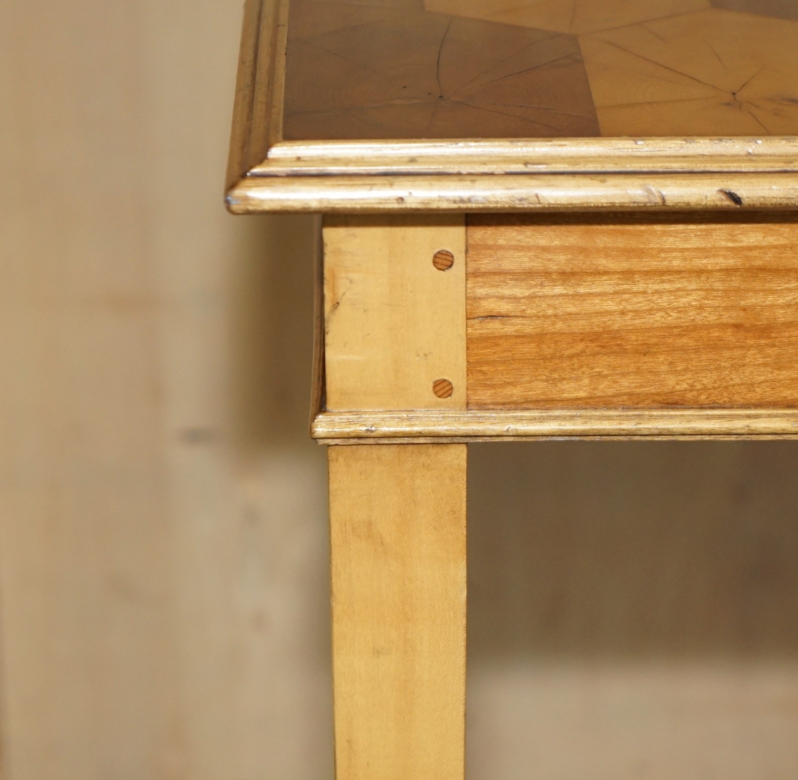 EXQUISITE-SUPER-DECORATIVE-CIRCA-1920S-OYSTER-LABURNUM-WOOD-CONSOLE-TABLE-187687728794-11