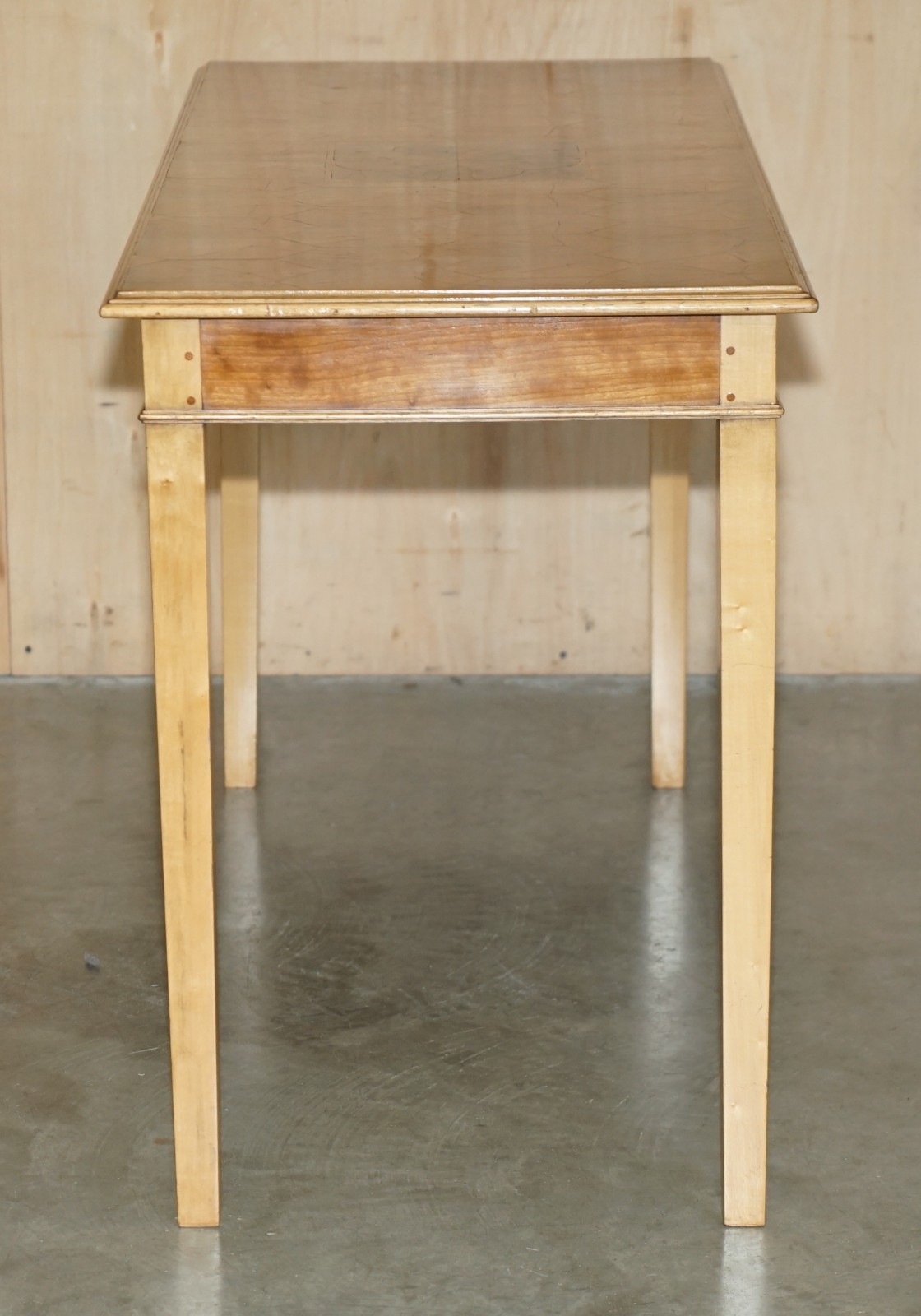 EXQUISITE-SUPER-DECORATIVE-CIRCA-1920S-OYSTER-LABURNUM-WOOD-CONSOLE-TABLE-187687728794-12