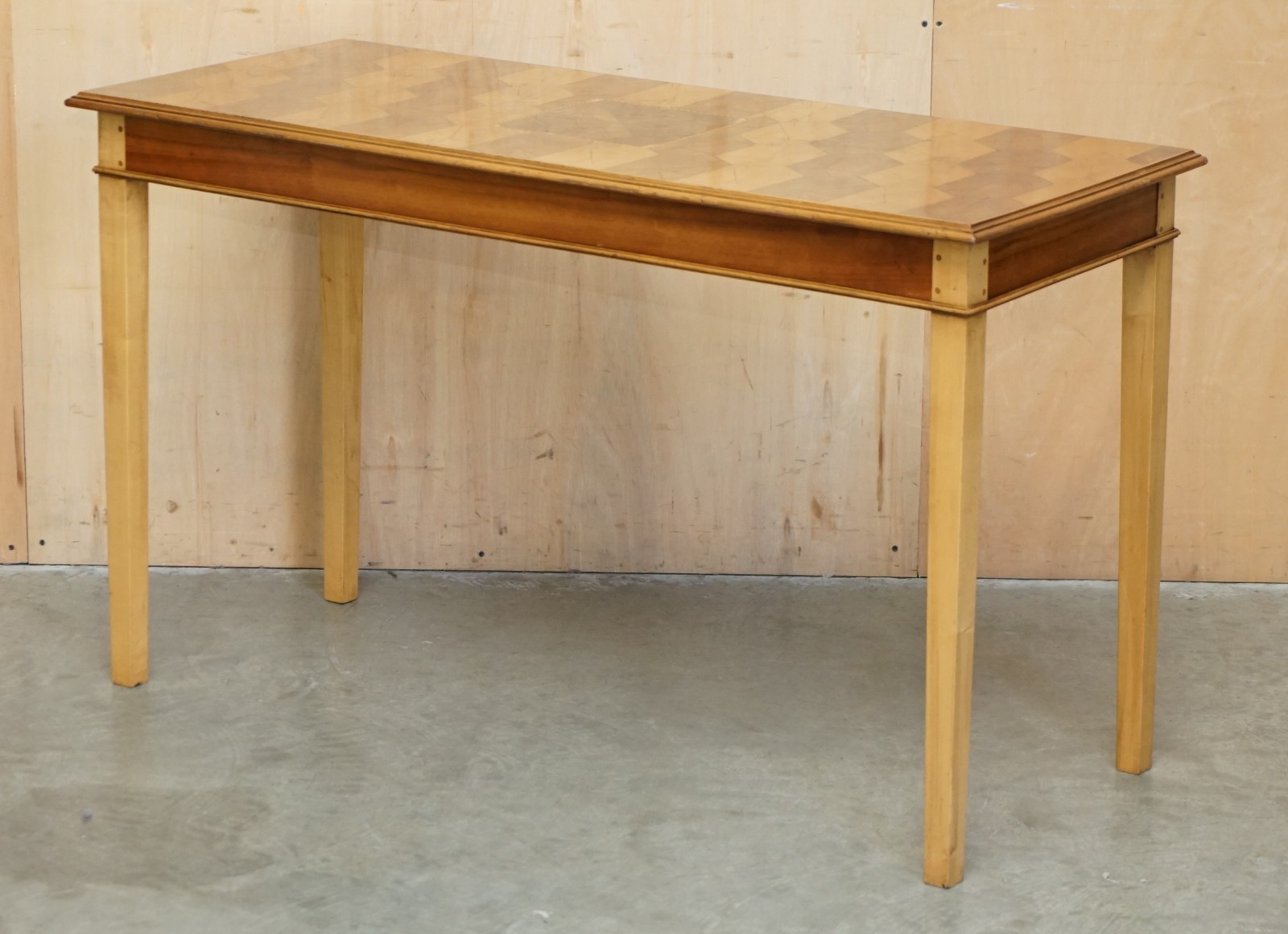 EXQUISITE-SUPER-DECORATIVE-CIRCA-1920S-OYSTER-LABURNUM-WOOD-CONSOLE-TABLE-187687728794-2