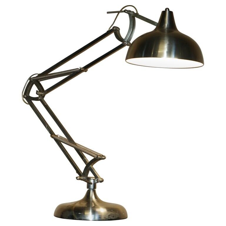 EXTRA LARGE MID CENTURY MODERN ANGLEPOISE ARTICULATED TABLE LAMP FROM NICE
