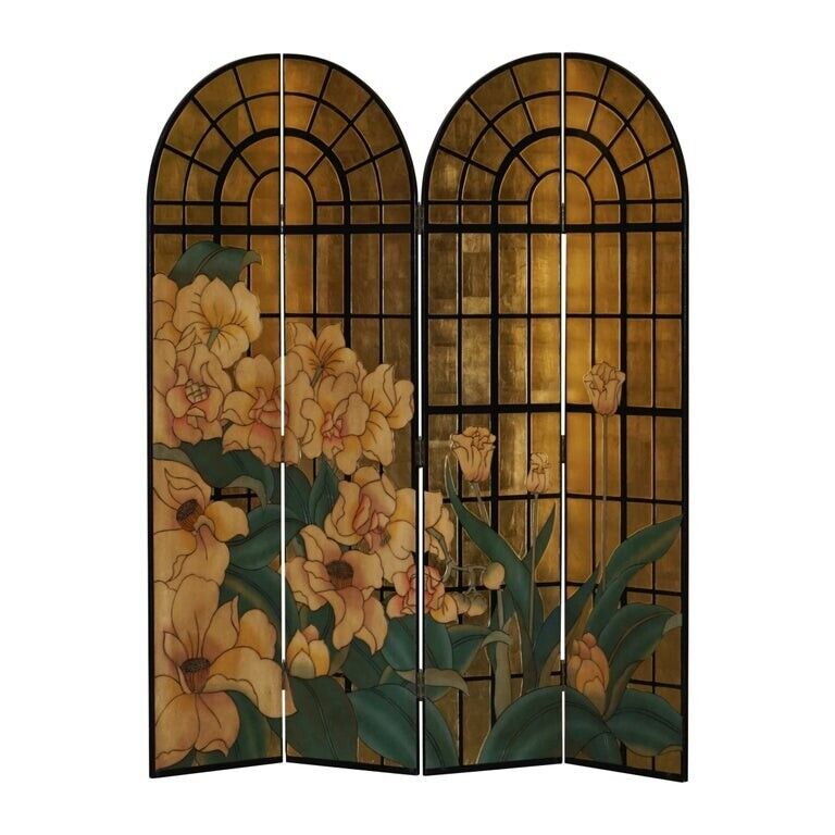 STUNNING 1970'S FOURNIER PARIS GILTWOOD ROOM DIVIDER FROM LIBERTY'S LONDON