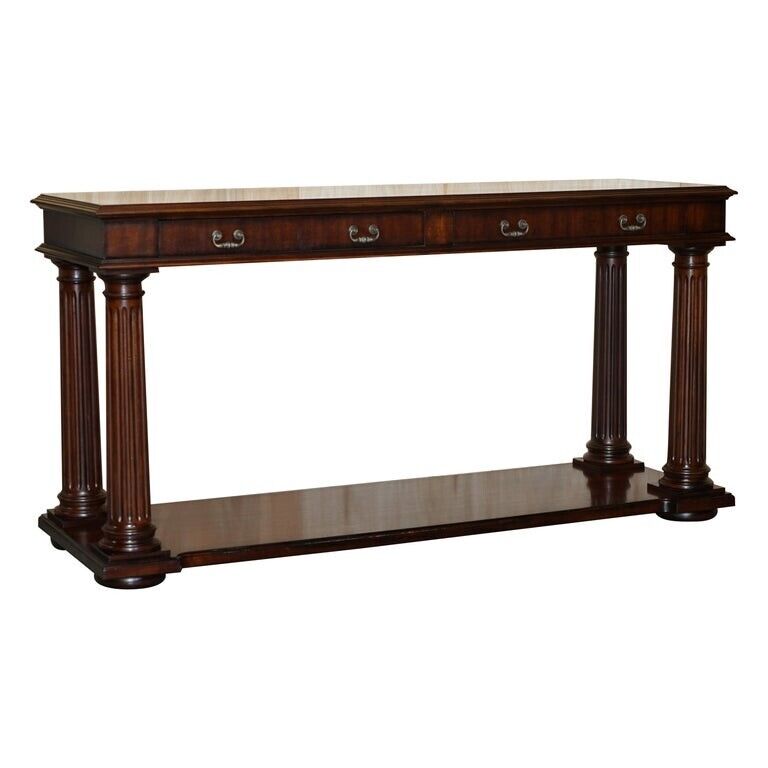 STUNNING RALPH LAUREN HAND CARVED AMERICAN MAHOGANY CONSOLE TABLE SIDEBOARD