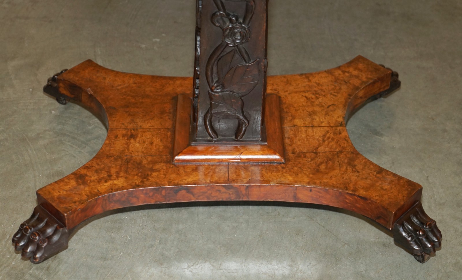 SUBLIME-CIR-1800-ANTIQUE-SPECIMEN-WOOD-OCCASIONAL-TILT-TOP-TABLE-BURR-WALNUT-OAK-177526177234-15