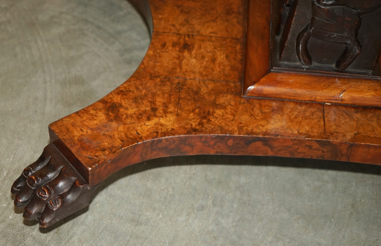 SUBLIME-CIR-1800-ANTIQUE-SPECIMEN-WOOD-OCCASIONAL-TILT-TOP-TABLE-BURR-WALNUT-OAK-177526177234-16