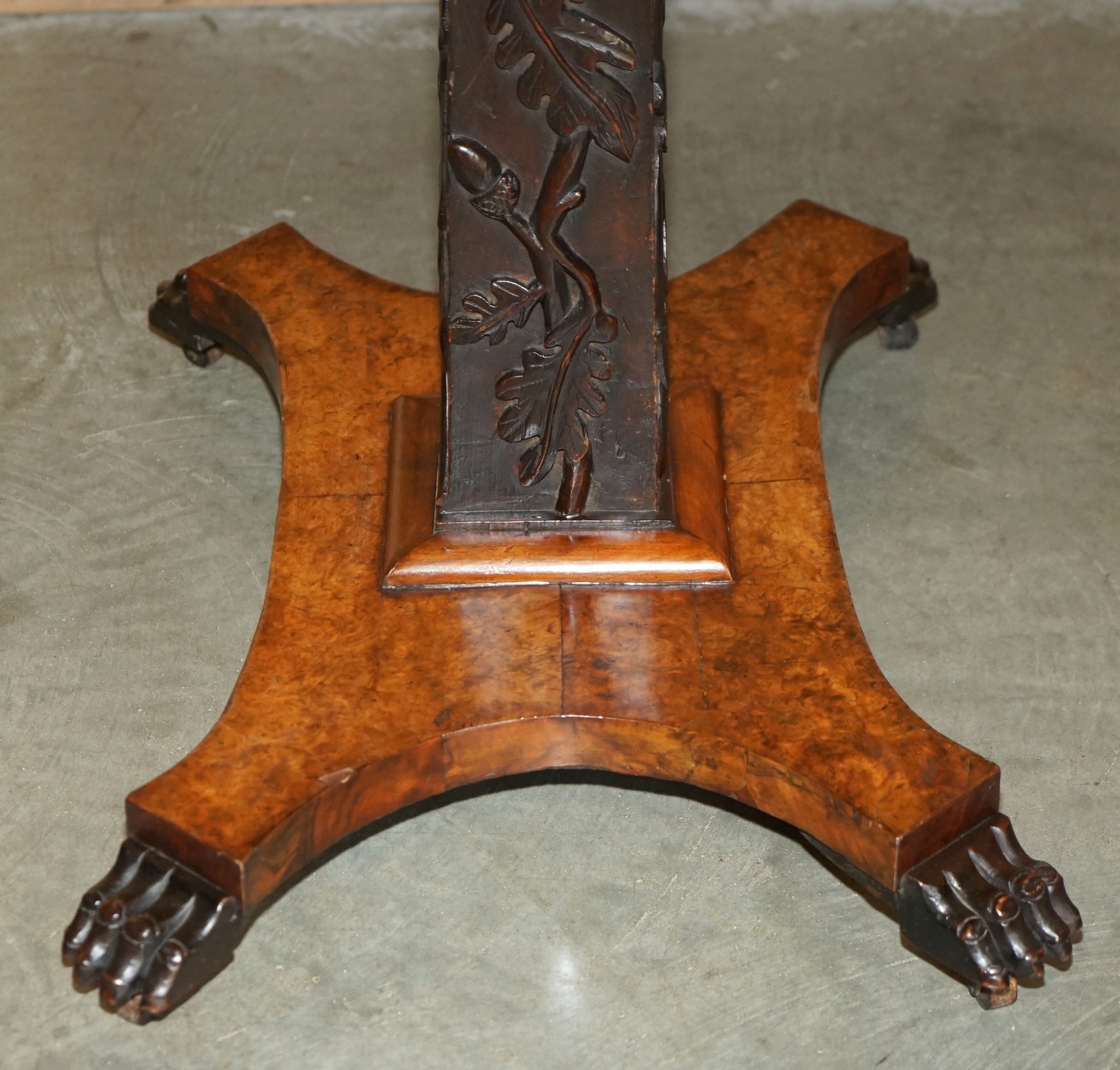 SUBLIME-CIR-1800-ANTIQUE-SPECIMEN-WOOD-OCCASIONAL-TILT-TOP-TABLE-BURR-WALNUT-OAK-177526177234-20