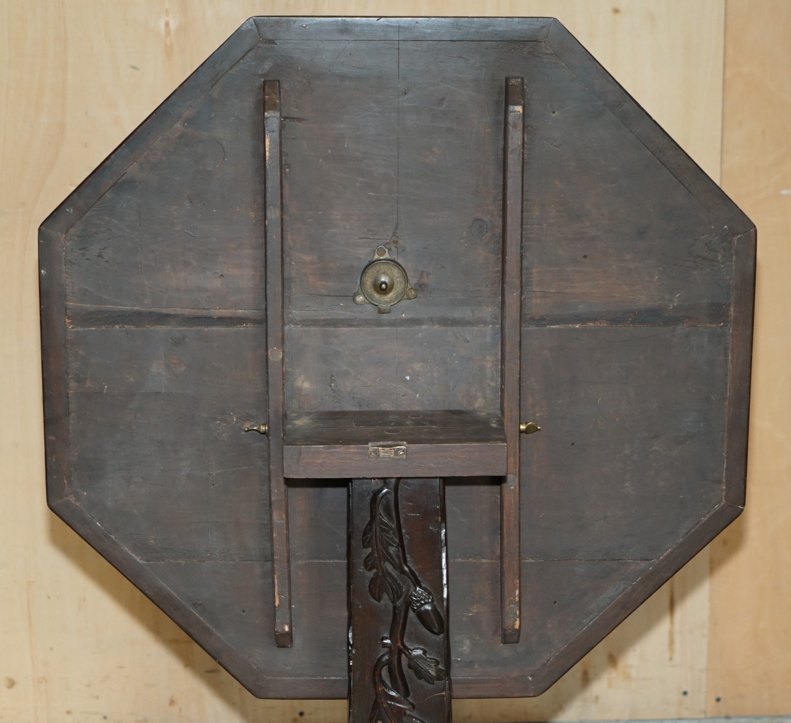 SUBLIME-CIR-1800-ANTIQUE-SPECIMEN-WOOD-OCCASIONAL-TILT-TOP-TABLE-BURR-WALNUT-OAK-177526177234-22