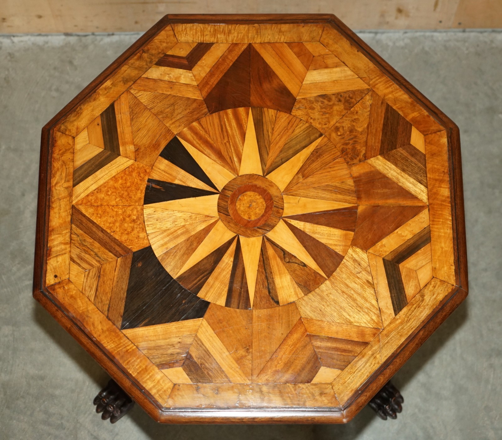 SUBLIME-CIR-1800-ANTIQUE-SPECIMEN-WOOD-OCCASIONAL-TILT-TOP-TABLE-BURR-WALNUT-OAK-177526177234-4