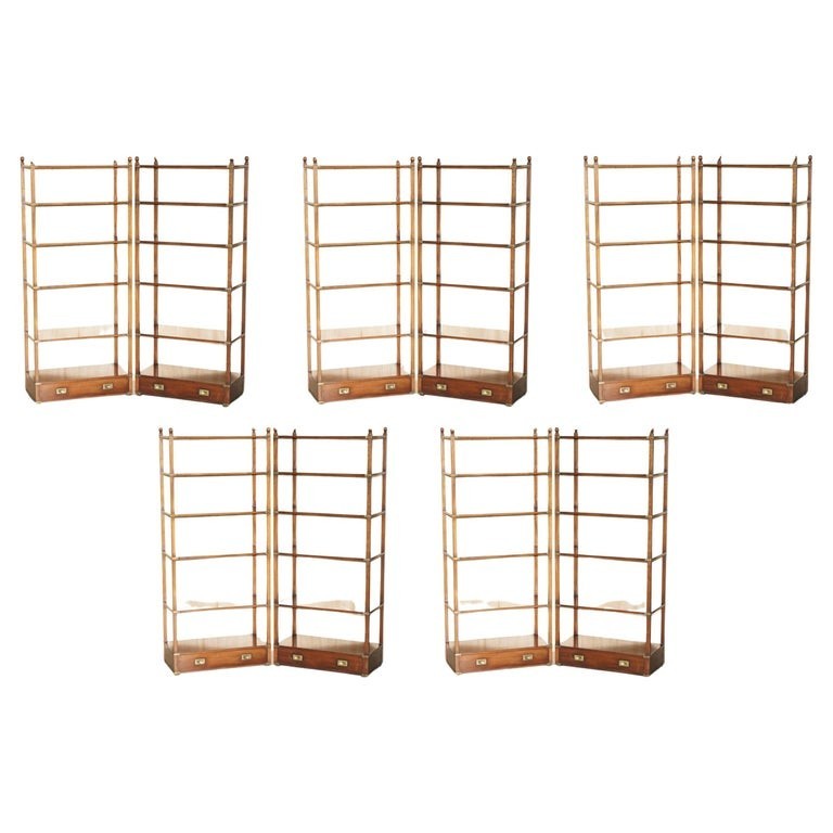 11-HARRODS-KENNEDY-10-METERS-MILITARY-OPEN-LIBRARY-MAHOGANY-DISPLAY-BOOKCASES-177529557075