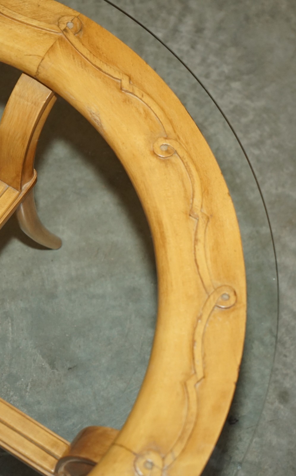 PAIR-OF-FRENCH-CIRCA-1950S-CHERRYWOOD-GLASS-RENE-PROU-ATTRIUBTED-SIDE-TABLES-177529634155-16