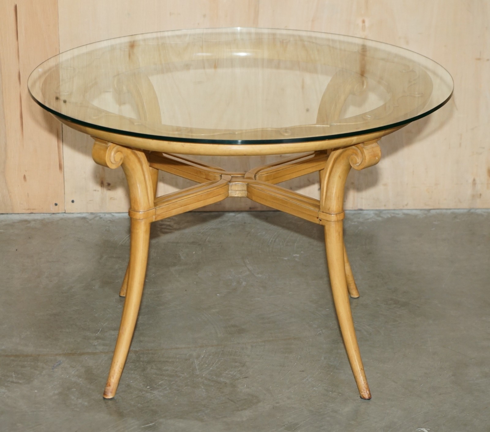 PAIR-OF-FRENCH-CIRCA-1950S-CHERRYWOOD-GLASS-RENE-PROU-ATTRIUBTED-SIDE-TABLES-177529634155-2