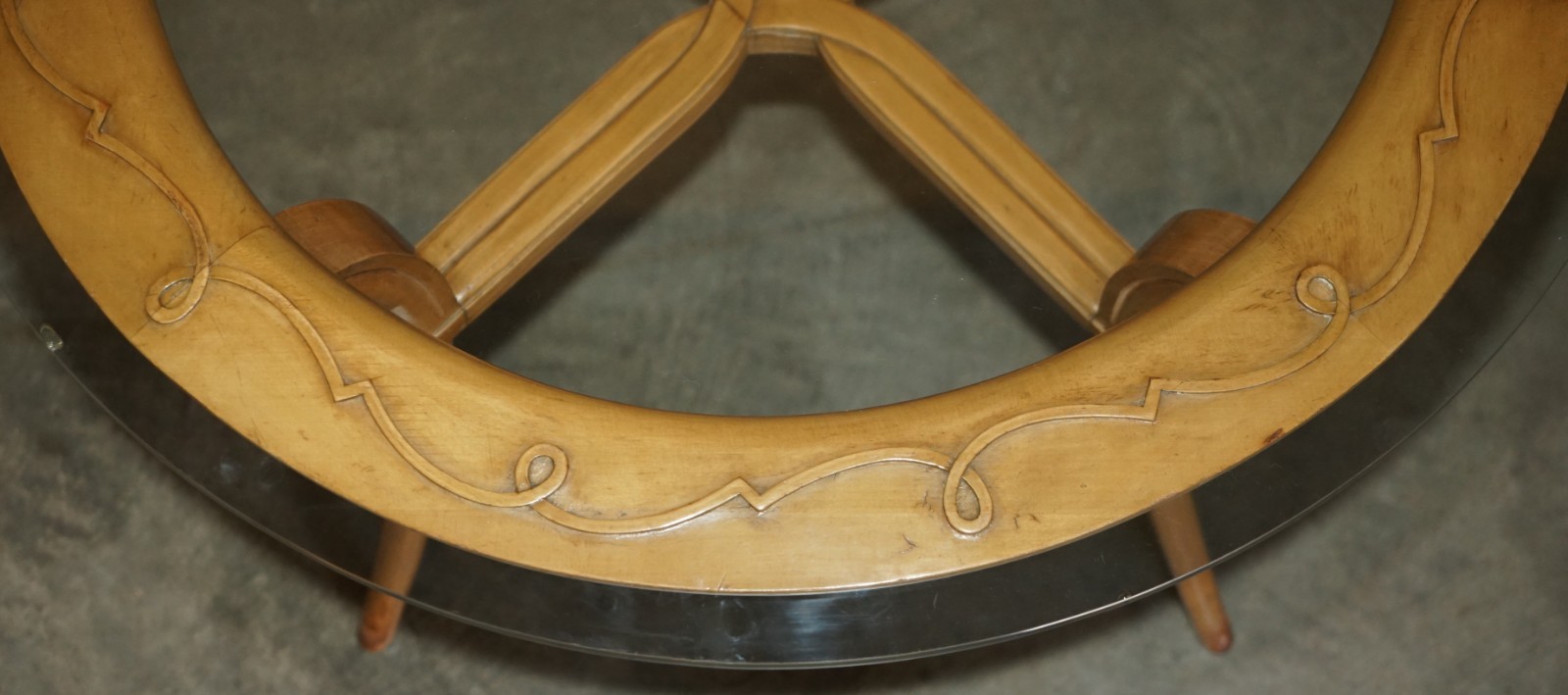 PAIR-OF-FRENCH-CIRCA-1950S-CHERRYWOOD-GLASS-RENE-PROU-ATTRIUBTED-SIDE-TABLES-177529634155-4