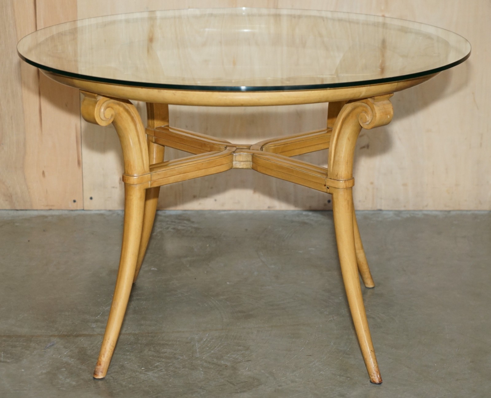 PAIR-OF-FRENCH-CIRCA-1950S-CHERRYWOOD-GLASS-RENE-PROU-ATTRIUBTED-SIDE-TABLES-177529634155-8