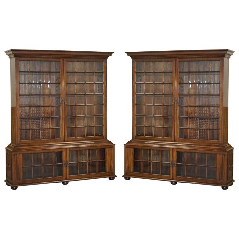 Pair of Very Important Samuel Pepys 1666 Large Library Bookcases After Original