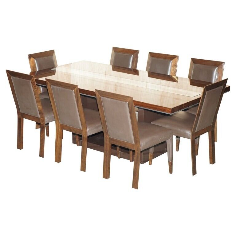 DESIGNER KESTERPORT AMERICAN MAHOGANY DINING TABLE & CHAIR DINING ROOM SUITE