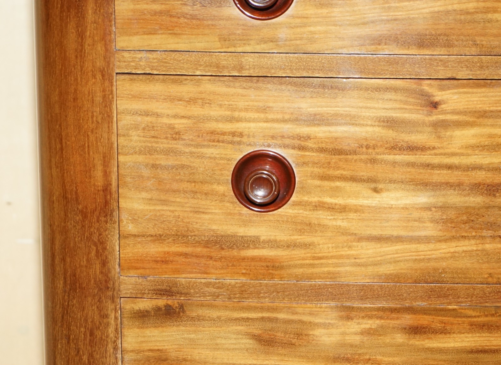 PAIR-OF-ANTIQUE-ESTATE-MADE-BOW-FRONTED-1685CM-WALNUT-TALLBOY-CHEST-OF-DRAWERS-205812568136-20