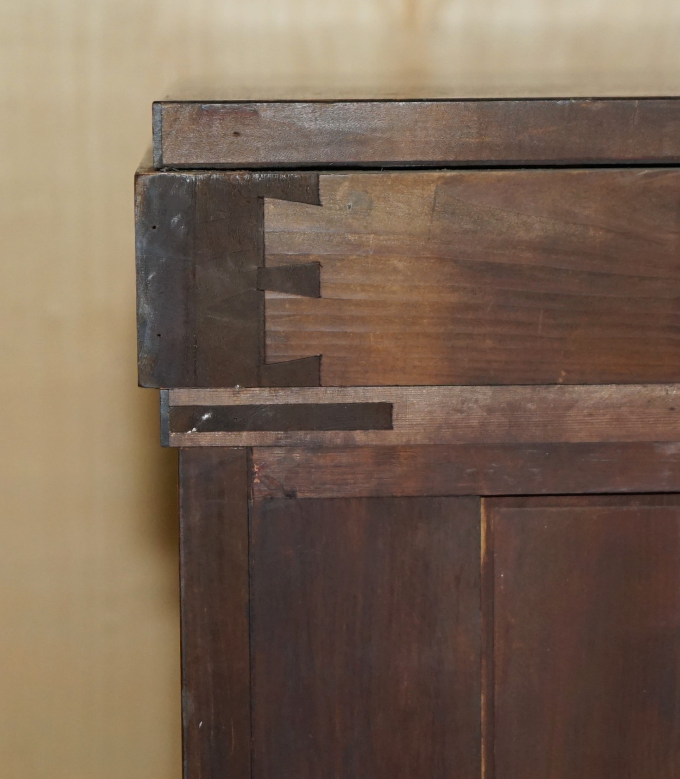 PAIR-OF-ANTIQUE-ESTATE-MADE-BOW-FRONTED-1685CM-WALNUT-TALLBOY-CHEST-OF-DRAWERS-205812568136-24