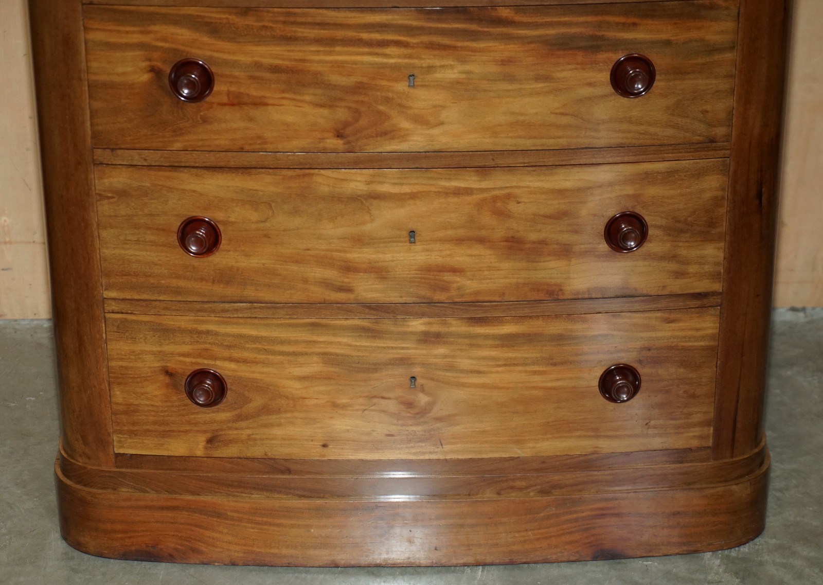 PAIR-OF-ANTIQUE-ESTATE-MADE-BOW-FRONTED-1685CM-WALNUT-TALLBOY-CHEST-OF-DRAWERS-205812568136-6