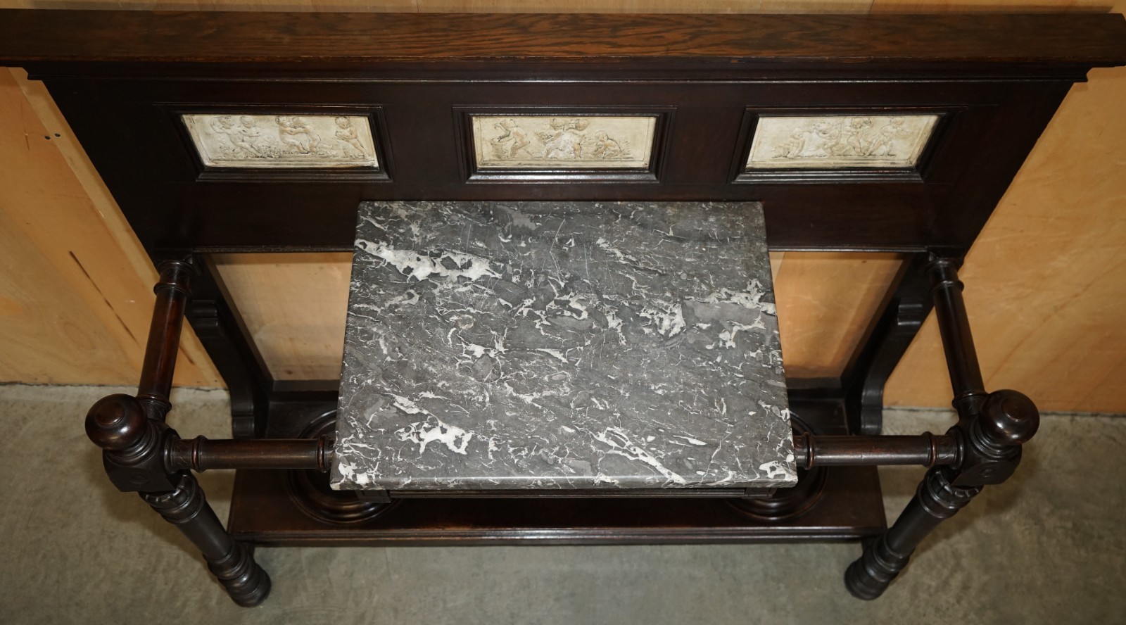 JOHN-MAPLE-CO-MAHOGANY-MARBLE-WITH-ITALIAN-PLASTER-FRIEZES-UMBRELLA-STAND-177526767337-9