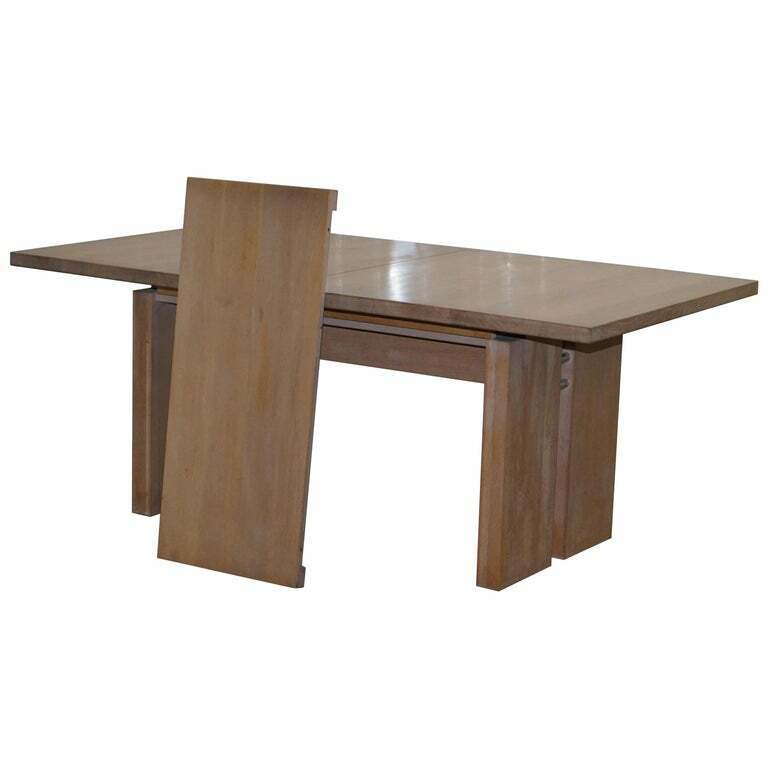 ORUM MOBLER DENMARK CONTEMPORARY SOLID ASH WOOD EXTENDING DINING TABLE 180-224CM