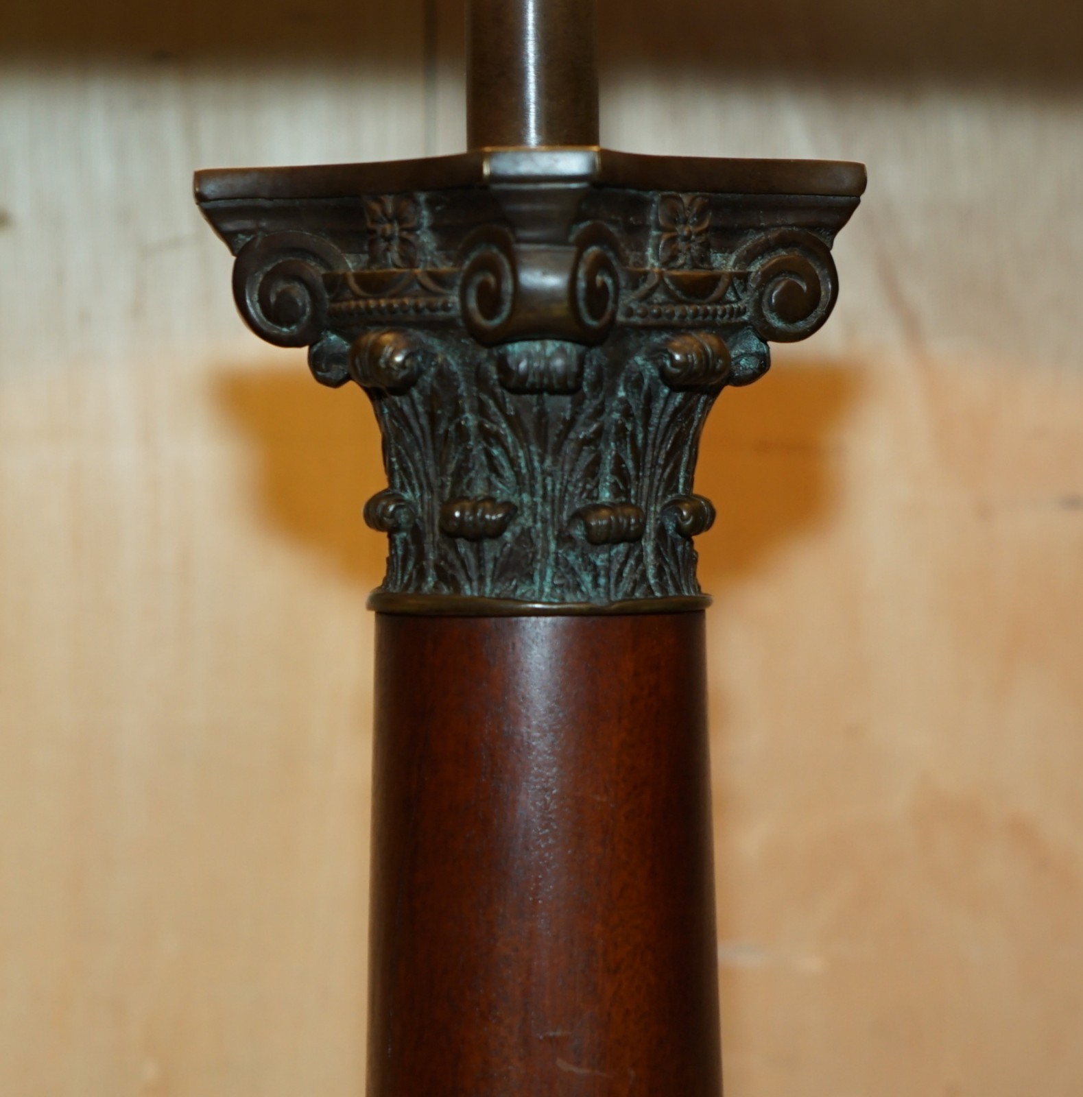 PAIR-OF-HUGE-95CM-GRAND-TOUR-STYLE-ROMAN-CORINTHIAN-PILLAR-BRASS-DESK-LAMPS-177529787127-5